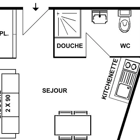 Apartment Studette Cosy, Centre Les Saisies, 2 Pers. - Fr-1-594-173 Hauteluce